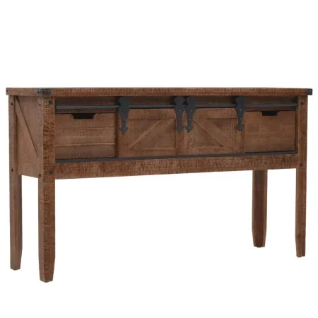 Mesa consola de madera de abeto maciza marrón 131x35,5x75 cm de vidaXL, Mesas auxiliares - Ref: Foro24-246121, Precio: 214,94...