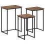 Stackable coffee tables 3 units solid teak wood by , Coffee table - Ref: Foro24-358534, Price: 116,56 €, Discount: %