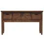 Brauner Konsolentisch aus massivem Tannenholz, 131 x 35,5 x 75 cm von vidaXL, Seitentische - Ref: Foro24-246121, Preis: 214,5...