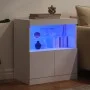 Sideboard with white LED lights 60x37x67 cm by , Sideboards - Ref: Foro24-836651, Price: 81,05 €, Discount: %