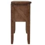 Mesa consola de madera de abeto maciza marrón 131x35,5x75 cm de vidaXL, Mesas auxiliares - Ref: Foro24-246121, Precio: 214,94...