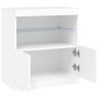 Aparador con luces LED blanco 60x37x67 cm de , Aparadores - Ref: Foro24-836651, Precio: 79,63 €, Descuento: %