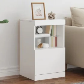 Sideboard with white LED lights 41x37x67 cm by , Sideboards - Ref: Foro24-836679, Price: 57,97 €, Discount: %
