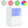 Sideboard with white LED lights 41x37x67 cm by , Sideboards - Ref: Foro24-836679, Price: 59,65 €, Discount: %