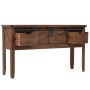 Brown solid fir wood console table 131x35.5x75 cm by vidaXL, Side tables - Ref: Foro24-246121, Price: 218,14 €, Discount: %