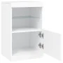 Sideboard with white LED lights 41x37x67 cm by , Sideboards - Ref: Foro24-836679, Price: 57,97 €, Discount: %