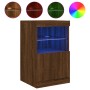 Sideboard mit LED-Leuchten, braune Eiche, 41 x 37 x 67 cm von , Sideboards - Ref: Foro24-836685, Preis: 57,62 €, Rabatt: %