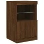 Sideboard with LED lights brown oak 41x37x67 cm by , Sideboards - Ref: Foro24-836685, Price: 56,30 €, Discount: %