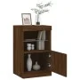 Aparador con luces LED roble marrón 41x37x67 cm de , Aparadores - Ref: Foro24-836685, Precio: 56,07 €, Descuento: %