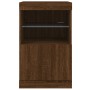 Sideboard with LED lights brown oak 41x37x67 cm by , Sideboards - Ref: Foro24-836685, Price: 57,62 €, Discount: %