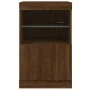 Sideboard with LED lights brown oak 41x37x67 cm by , Sideboards - Ref: Foro24-836685, Price: 56,30 €, Discount: %