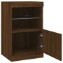 Sideboard with LED lights brown oak 41x37x67 cm by , Sideboards - Ref: Foro24-836685, Price: 56,30 €, Discount: %