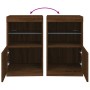 Sideboard mit LED-Leuchten, braune Eiche, 41 x 37 x 67 cm von , Sideboards - Ref: Foro24-836685, Preis: 57,62 €, Rabatt: %