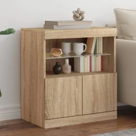 Sideboard mit LED-Leuchten Sonoma-Eiche 60x37x67 cm von , Sideboards - Ref: Foro24-836653, Preis: 68,68 €, Rabatt: %