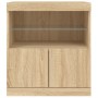 Sideboard with LED lights Sonoma oak 60x37x67 cm by , Sideboards - Ref: Foro24-836653, Price: 71,67 €, Discount: %