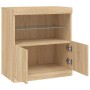 Sideboard mit LED-Leuchten Sonoma-Eiche 60x37x67 cm von , Sideboards - Ref: Foro24-836653, Preis: 71,67 €, Rabatt: %