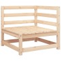 Gartensofa mit Fußstütze 2-Sitzer aus massivem Kiefernholz von , Modulare Sofas für den Außenbereich - Ref: Foro24-837970, Pr...