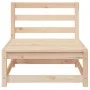 Gartensofa mit Fußstütze 2-Sitzer aus massivem Kiefernholz von , Modulare Sofas für den Außenbereich - Ref: Foro24-837970, Pr...