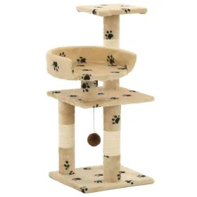 Sisal post cat scratching post 65 cm beige prints by vidaXL, Cat furniture - Ref: Foro24-170610, Price: 49,32 €, Discount: %