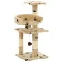 Sisal post cat scratching post 65 cm beige prints by vidaXL, Cat furniture - Ref: Foro24-170610, Price: 50,49 €, Discount: %