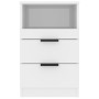 Nachttisch 2 Stück glänzend weißes Sperrholz von vidaXL, Nachttische - Ref: Foro24-811245, Preis: 96,82 €, Rabatt: %