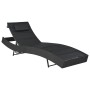 Synthetic rattan and black textilene sun lounger by vidaXL, Loungers - Ref: Foro24-44896, Price: 124,82 €, Discount: %