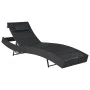 Synthetic rattan and black textilene sun lounger by vidaXL, Loungers - Ref: Foro24-44896, Price: 123,19 €, Discount: %
