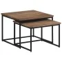 Stapelbare Couchtische 2 Einheiten aus massivem Teakholz von , Couchtisch - Ref: Foro24-358536, Preis: 96,42 €, Rabatt: %