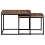Stackable coffee tables 2 units solid teak wood by , Coffee table - Ref: Foro24-358536, Price: 96,99 €, Discount: %
