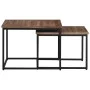 Stapelbare Couchtische 2 Einheiten aus massivem Teakholz von , Couchtisch - Ref: Foro24-358536, Preis: 96,42 €, Rabatt: %