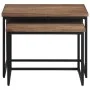 Stapelbare Couchtische 2 Einheiten aus massivem Teakholz von , Couchtisch - Ref: Foro24-358536, Preis: 96,42 €, Rabatt: %