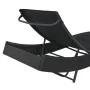 Synthetic rattan and black textilene sun lounger by vidaXL, Loungers - Ref: Foro24-44896, Price: 123,19 €, Discount: %