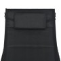 Synthetic rattan and black textilene sun lounger by vidaXL, Loungers - Ref: Foro24-44896, Price: 124,82 €, Discount: %