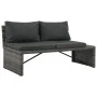 3-teiliges Garten-Lounge-Set und Kissen aus synthetischem Rattangrau von vidaXL, Outdoor-Sofas - Ref: Foro24-44720, Preis: 29...