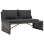 Set de salón para jardín 3 pzs y cojines ratán sintético gris de vidaXL, Sofás de exterior - Ref: Foro24-44720, Precio: 304,9...