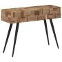 Solid recycled teak console table 110x34x80 cm by , Side tables - Ref: Foro24-358520, Price: 105,90 €, Discount: %