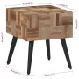 Solid recycled teak side table 40x40x45 cm by , Side tables - Ref: Foro24-358522, Price: 63,10 €, Discount: %