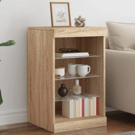 Sideboard mit LED-Leuchten Sonoma-Eiche 41x37x67 cm von , Sideboards - Ref: Foro24-836723, Preis: 63,03 €, Rabatt: %