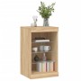 Aparador con luces LED roble Sonoma 41x37x67 cm de , Aparadores - Ref: Foro24-836723, Precio: 66,66 €, Descuento: %