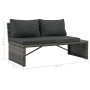 Set de salón para jardín 3 pzs y cojines ratán sintético gris de vidaXL, Sofás de exterior - Ref: Foro24-44720, Precio: 304,9...