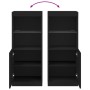 Sideboard with LED lights black 41x37x100 cm by , Sideboards - Ref: Foro24-836687, Price: 87,16 €, Discount: %