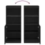 Sideboard with LED lights black 41x37x100 cm by , Sideboards - Ref: Foro24-836687, Price: 85,91 €, Discount: %