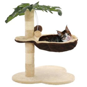 Katzenkratzbaum mit Sisalstamm 50 cm beige und braun von vidaXL, Katzenmöbel - Ref: Foro24-170595, Preis: 37,26 €, Rabatt: %