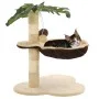 Katzenkratzbaum mit Sisalstamm 50 cm beige und braun von vidaXL, Katzenmöbel - Ref: Foro24-170595, Preis: 36,18 €, Rabatt: %