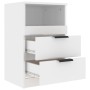 Mesita de noche 2 uds madera contrachapada blanco brillante de vidaXL, Mesitas de noche - Ref: Foro24-811245, Precio: 96,73 €...