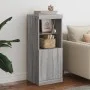 Sideboard with LED lights Sonoma gray 41x37x100 cm by , Sideboards - Ref: Foro24-836691, Price: 72,58 €, Discount: %