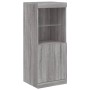 Sideboard with LED lights Sonoma gray 41x37x100 cm by , Sideboards - Ref: Foro24-836691, Price: 73,69 €, Discount: %