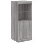 Sideboard with LED lights Sonoma gray 41x37x100 cm by , Sideboards - Ref: Foro24-836691, Price: 72,58 €, Discount: %