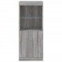 Sideboard with LED lights Sonoma gray 41x37x100 cm by , Sideboards - Ref: Foro24-836691, Price: 73,69 €, Discount: %