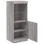 Sideboard with LED lights Sonoma gray 41x37x100 cm by , Sideboards - Ref: Foro24-836691, Price: 72,58 €, Discount: %